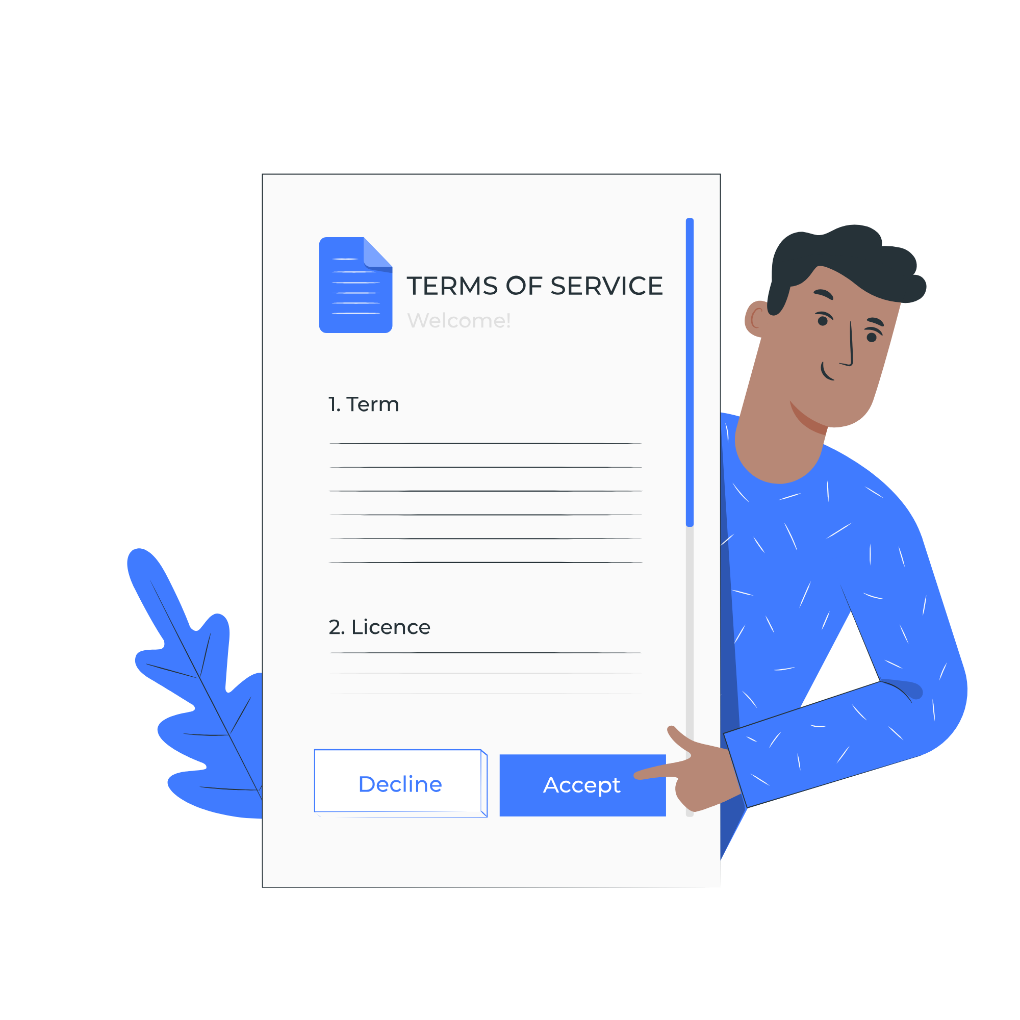 Terms of Service Header